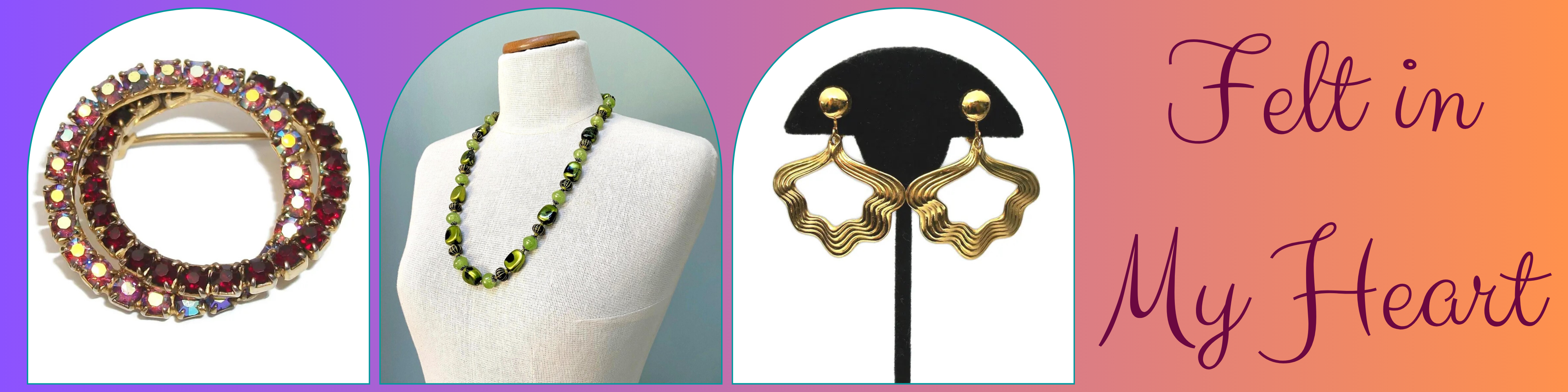 Felt in My Heart Vintage Banner