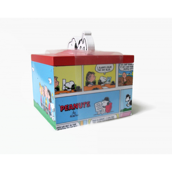 Peanuts Comics Themed Wood Box Snoopy Charlie Brown Woodstock Lucy Linus Sally