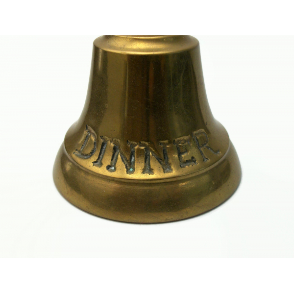 Vintage Brass Dinner Bell