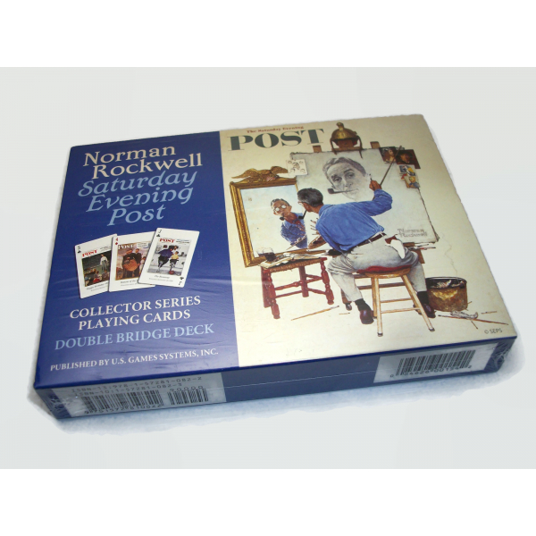 Norman Rockwell Saturday Evening Post Collector Series Double Bridge Deck Set