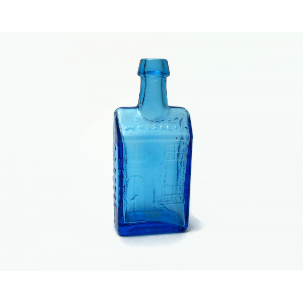Miniature Blue Bottle Wheaton NJ Reproduction 3 inch 1970s