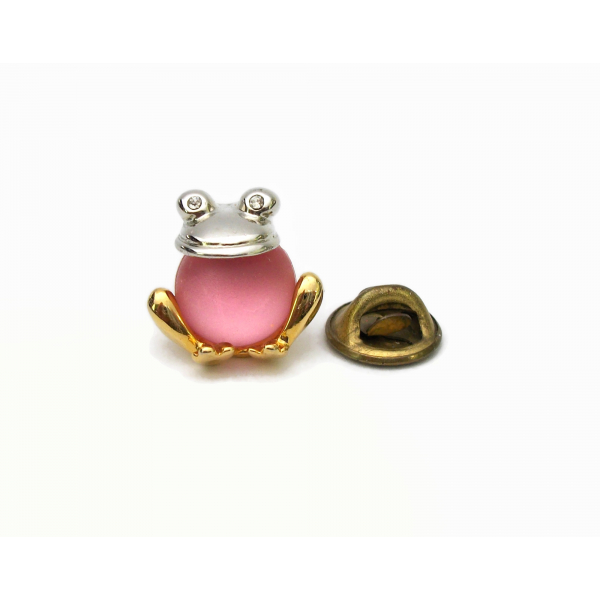 Vintage Pin Moonglow Jelly Belly Frog Pin Tie Tack Small Jewelry Lapel Pin