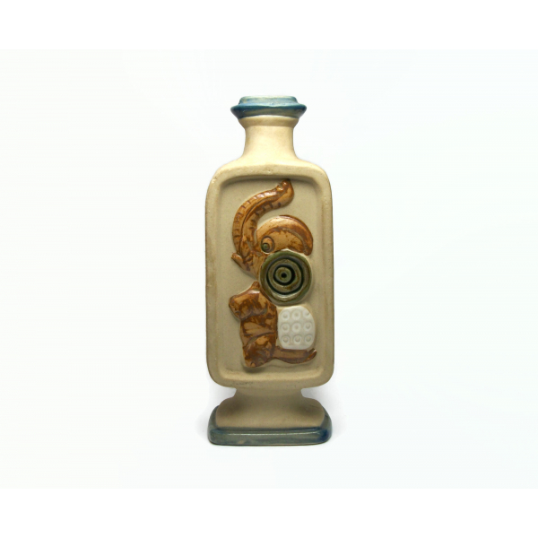 Vintage Elephant Genuine Stoneware Vase Japan Ceramic Pottery Art Vessel