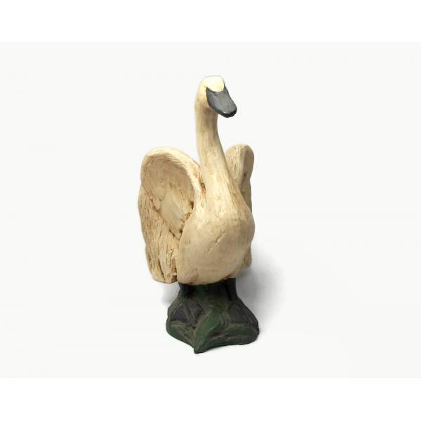 Vintage Swan Figurine by Spring House Collection Resin 5 in. Initialed by Artist