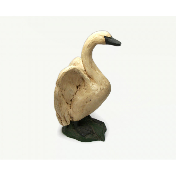 Vintage Swan Figurine by Spring House Collection Resin 5 in. Initialed by Artist