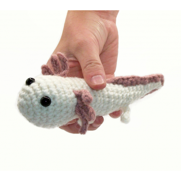 Amigurumi Axolotl Plushie 6 inch Crochet Axolotl Plushie Small Stuffed Animal