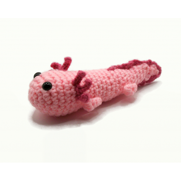 Amigurumi Axolotl Plushie 6 inch Crochet Axolotl Plushie Small Stuffed Animal