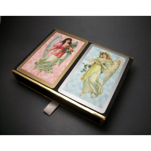 Vintage Congress Angel Playing Cards Standard Bridge Double Deck Boxed Set Spain