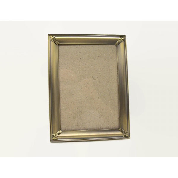 Bronze Metal 5x7 Tabletop Easel Back Picture Frame with Glass by Malden