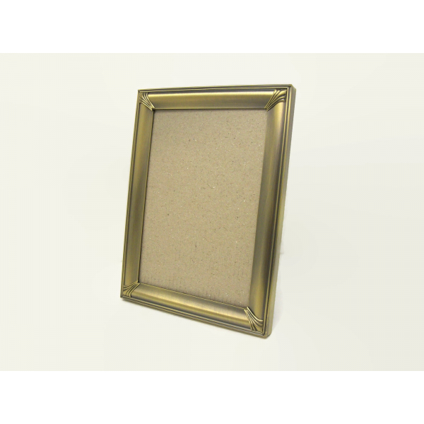 Bronze Metal 5x7 Tabletop Easel Back Picture Frame with Glass by Malden