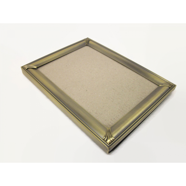 Bronze Metal 5x7 Tabletop Easel Back Picture Frame with Glass by Malden