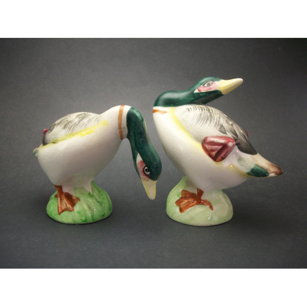 Vintage Ceramic Duck Salt and Pepper Shakers Set Made in Japan