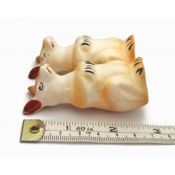 Vintage 50s Ceramic Kangaroo Salt and Pepper Shakers Made in Japan Kitchen Decor