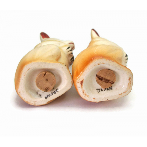 Vintage 1950s Ceramic Kangaroo Salt and Pepper Shakers Made in Japan Kitsch
