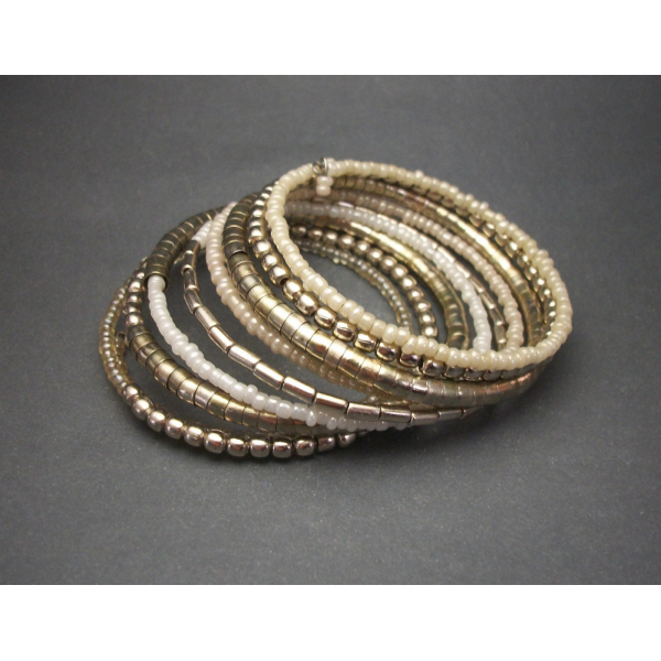 One Piece Stackable Bangle Bracelet Connected 9 in 1 Bangle