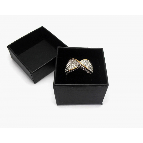 Lia Sophia pave rhinestone women's ring size 9