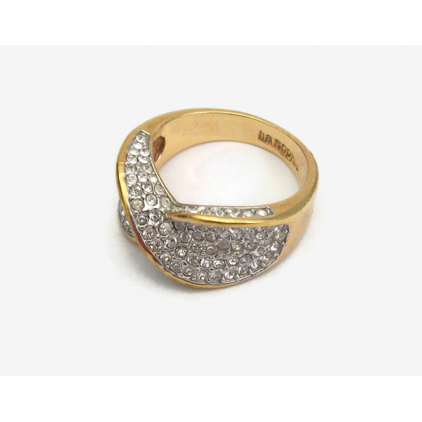 Lia Sophia pave rhinestone women's ring size 9