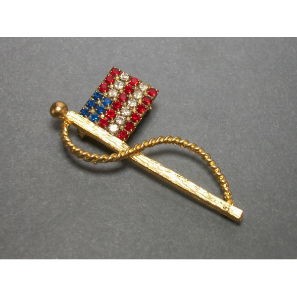 Memorial Day patriotic flag pin