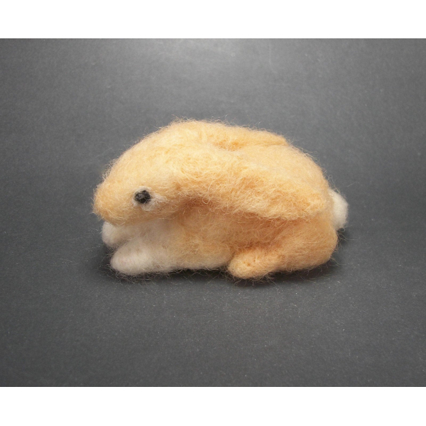 Needlefelted Bunny Soft Sculpture Small Needle Felted Rabbit Handmade