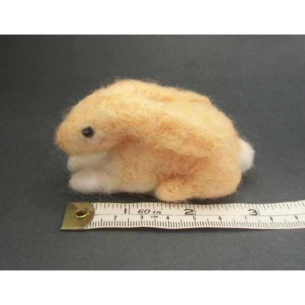 Needlefelted Bunny Soft Sculpture Small Needle Felted Rabbit Handmade