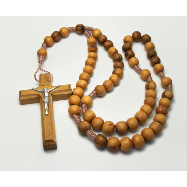 Jerusalem rosary beads made of olive wood