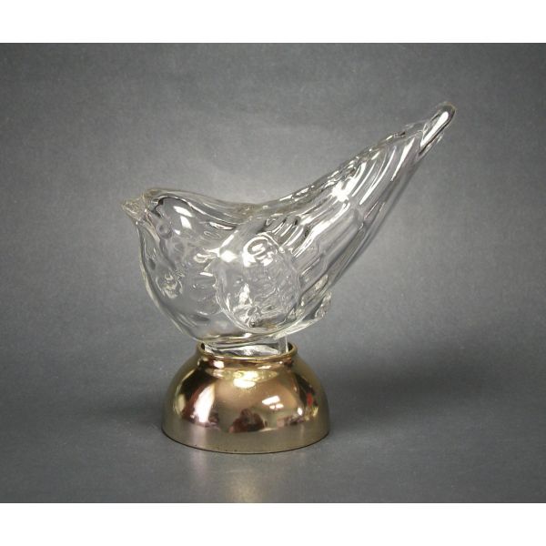 Vintage 1970s Avon Song Bird Glass Perfume Bottle