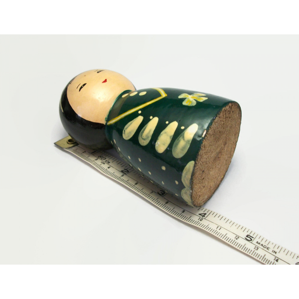 4 inch wood Kokeshi doll