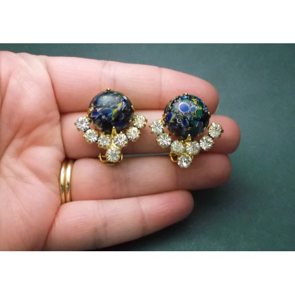 Vintage Juliana Delizza & Elster Clip on Earrings