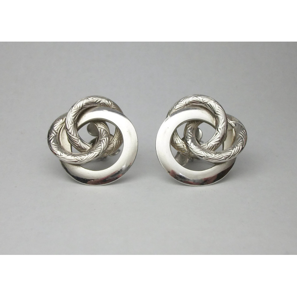 Vintage Coro silver clip on earrings