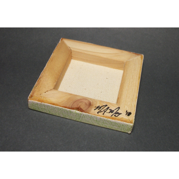Back of miniature fox art