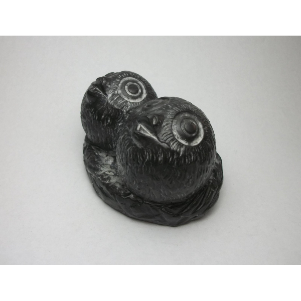 Wolf Originals Black and white owls figurine