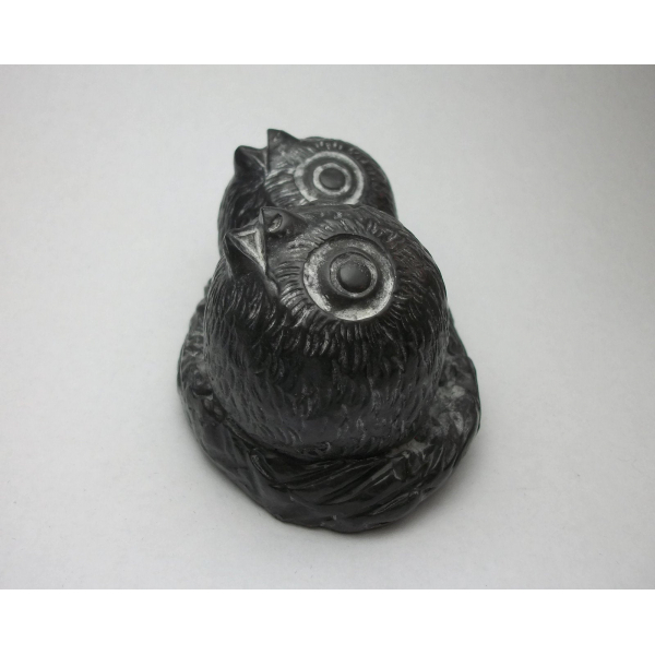 Wolf Originals Baby Owls sculpture vintage art