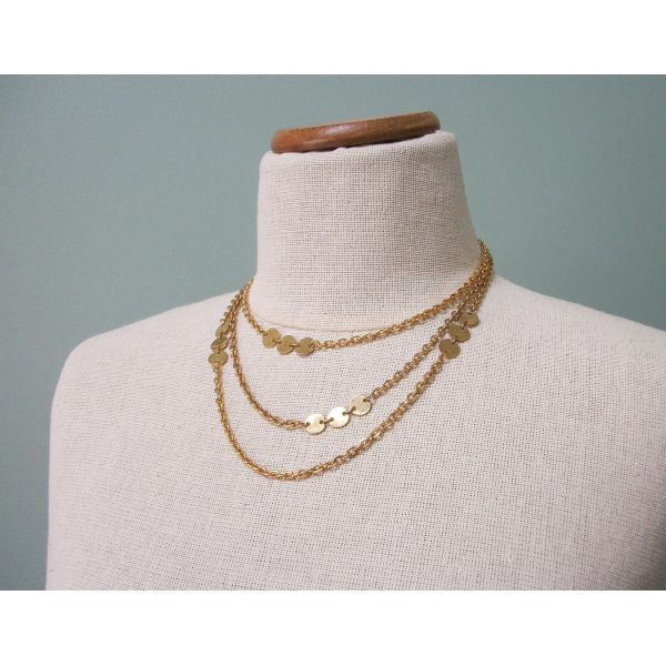 Long Gold Chain Necklace