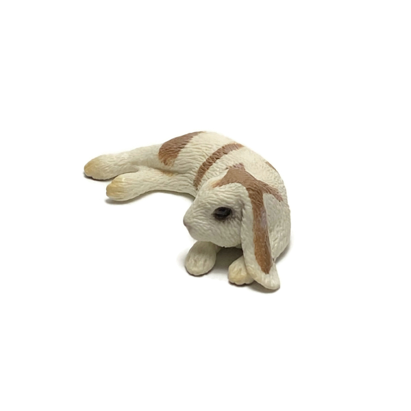 Schleich Bunny Rabbit Figurine Lop Eared Brown and White 2010 Schleich Bunny Rabbit Figurine Lop Eared Brown and White 2010