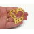 Vintage Anne Klein 3D Heart Shaped Ribbon Brooch XOXO Valentine's Day Lapel Pin