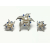 Vintage Silver Pearl and Blue Rhinestone Star Starfish Brooch & Clip on Earrings