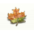 Vintage Autumn Leaf Brooch Orange and Green Enamel Fall Leaf Lapel Pin