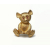 Vintage Napier Teddy Bear Brooch Gold with Pink Rhinestone Eyes Koala Bear Pin