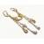 Vintage Sailfish and Oyster Shell Pearl Drop Earrings Long 3 1/2 inch Gold Nautical Beach Dangle Earrings for Pierced Ears Vintage Sailfish and Oyster Shell Pearl Dangle Earrings Long 3 1/2 inch