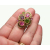 Sarah Coventry Austrian Lites Ring Gold with Pink Green Purple Crystals 1970s