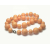 Vintage Peach Beaded Necklace 18 inch Chunky Acrylic Plastic Beads Women's