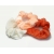 Velvet Hair Scrunchy Set of Three Scrunchies Creamsicle Pack White Peach Orange