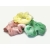 Velvet Hair Scrunchy Set of Three Scrunchies Summer Pastels Pink Green Yellow
