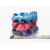 Velvet Hair Scrunchie Set of Three Scrunchies Pink Blue Purple Scrunchy Pack