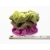 Velvet Hair Scrunchy Set of Three Fuchsia Pink Moss Green Toffee Brown