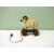 Rustic Wood Sheep Ram Pull Toy Decorative Figurine Home Decor