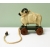 Rustic Wood Sheep Ram Pull Toy Decorative Figurine Home Decor