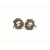 Dainty Marcasite Screw Back Clip on Earrings with Tiny Pearl Accent