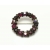 Vintage Circle Pin Brooch Garnet Red Purple AB Crystals Rhinestones