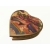 Heart Shaped Wood Box with Floral Victorian Slipper Shoe Motif Gift for Her